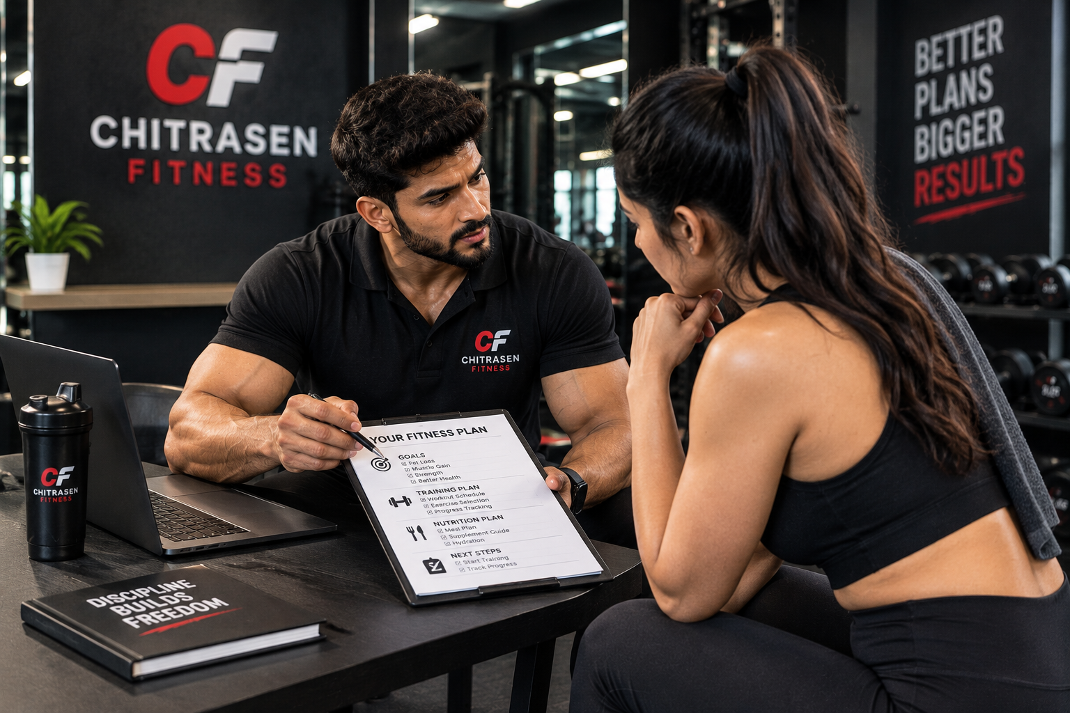 fitness coach consultation and fitness assessment